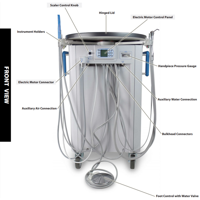 AMC-25 Mobile Dental Cart - Avtec Dental
