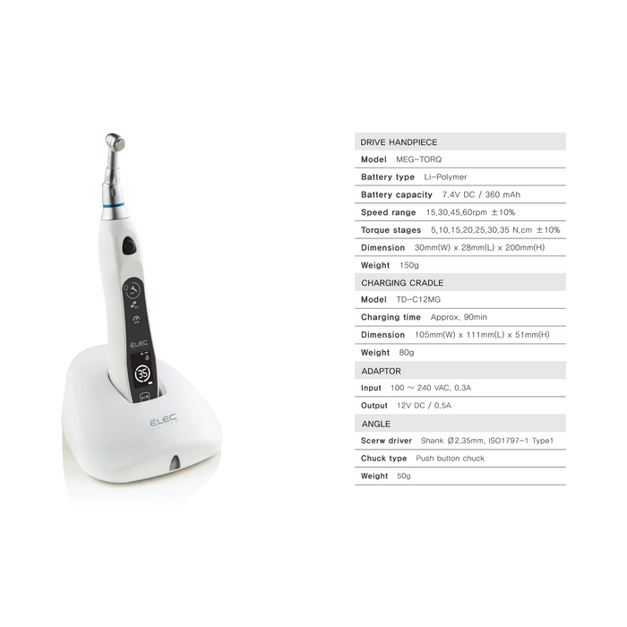 Electric Wireless Torque Driver - Avtec Dental