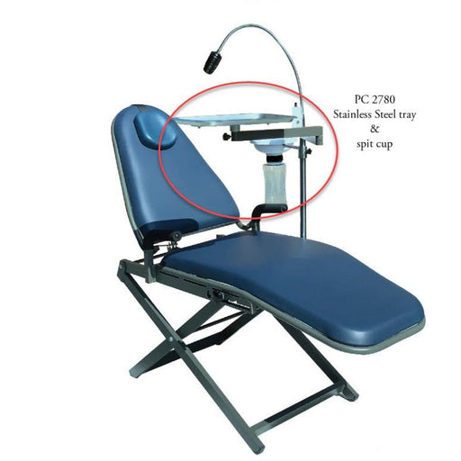 TPC PC 2780 Stainless Steel Tray & Spit Cup - Avtec Dental