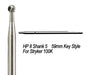 HP8 SHANK 5 Stryker Bur, 59mm Step Notch Bur - Sterile, 10/Pack - Avtec Dental